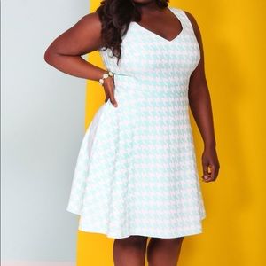Christian Siriano Houndstooth Dress